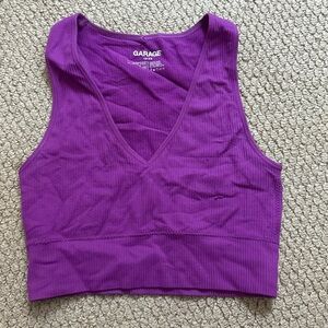 Garage Vivid Purple Sleeveless Top